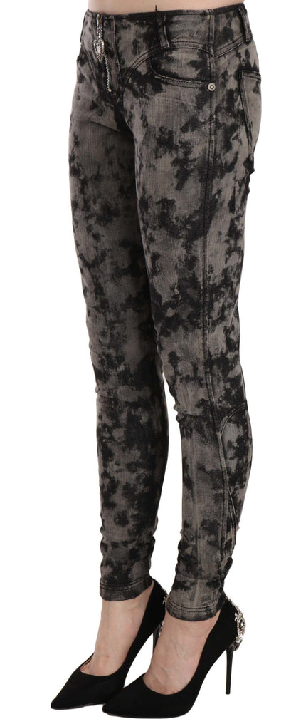 Just Cavalli Elegant Low Waist Skinny Denim Pants - The Home of Luxury