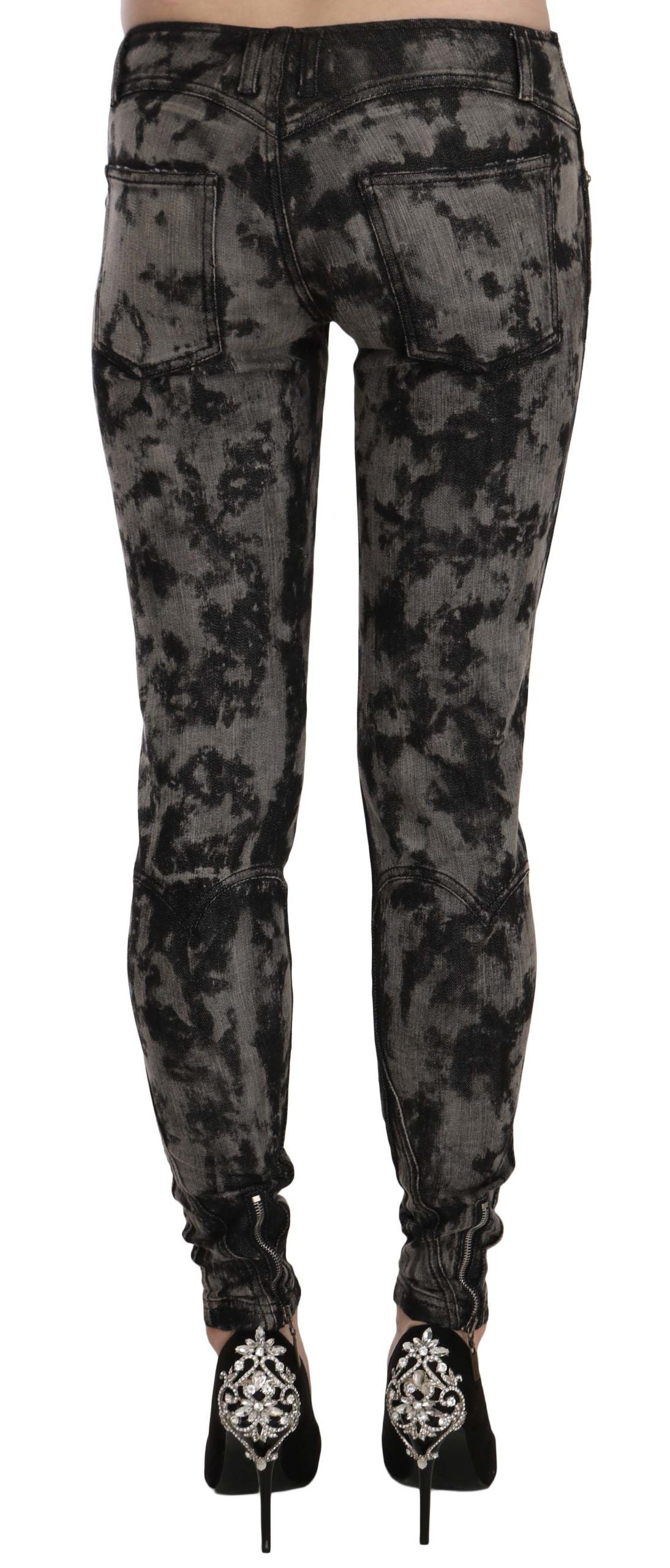 Just Cavalli Elegant Low Waist Skinny Denim Pants - The Home of Luxury