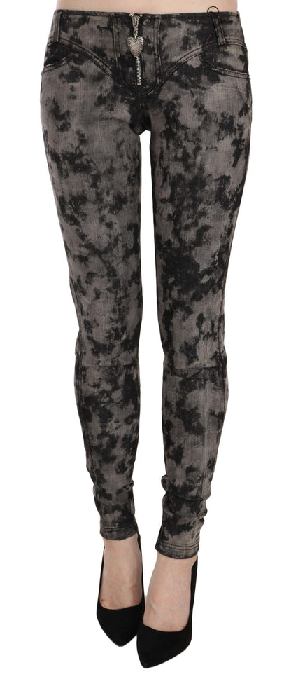 Just Cavalli Elegant Low Waist Skinny Denim Pants - The Home of Luxury