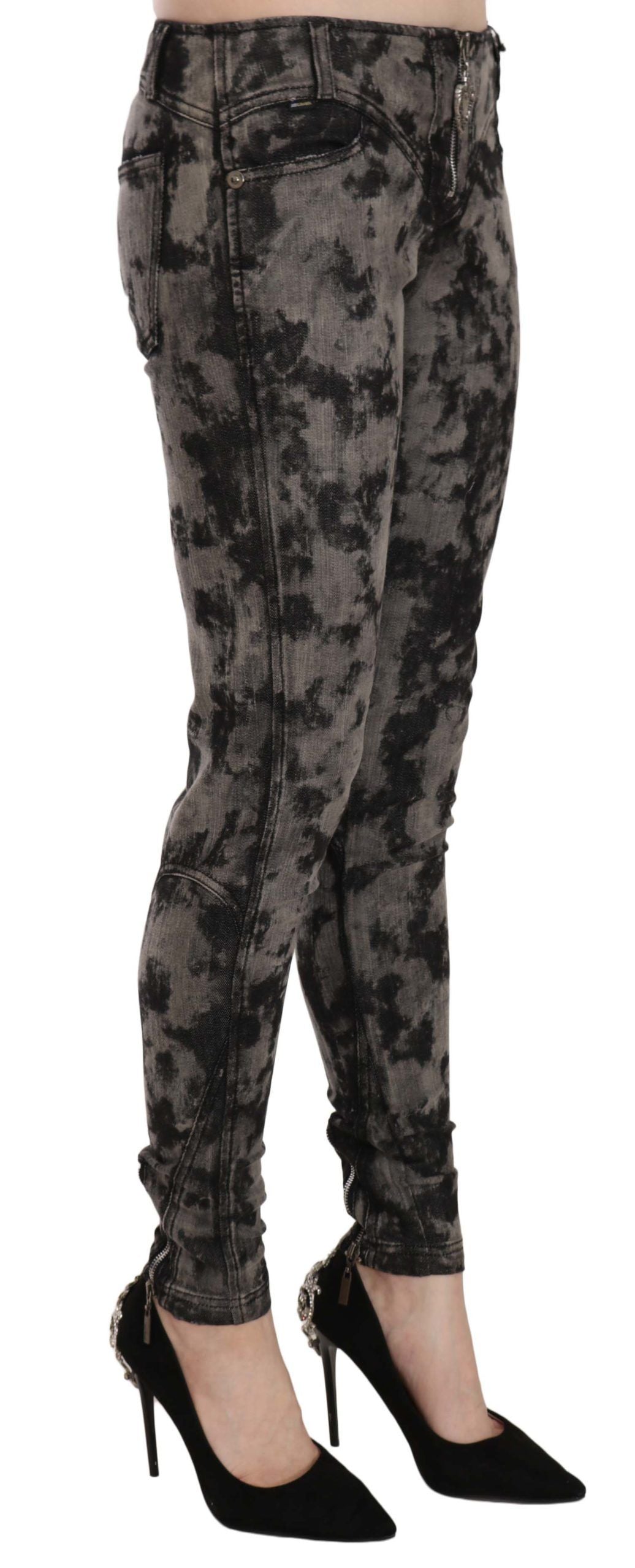 Just Cavalli Elegant Low Waist Skinny Denim Pants - The Home of Luxury