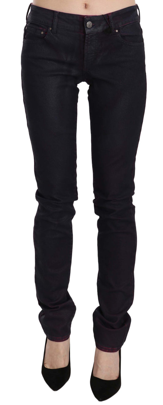 Just Cavalli Chic Black Low Waist Skinny Denim - The Home of Luxury