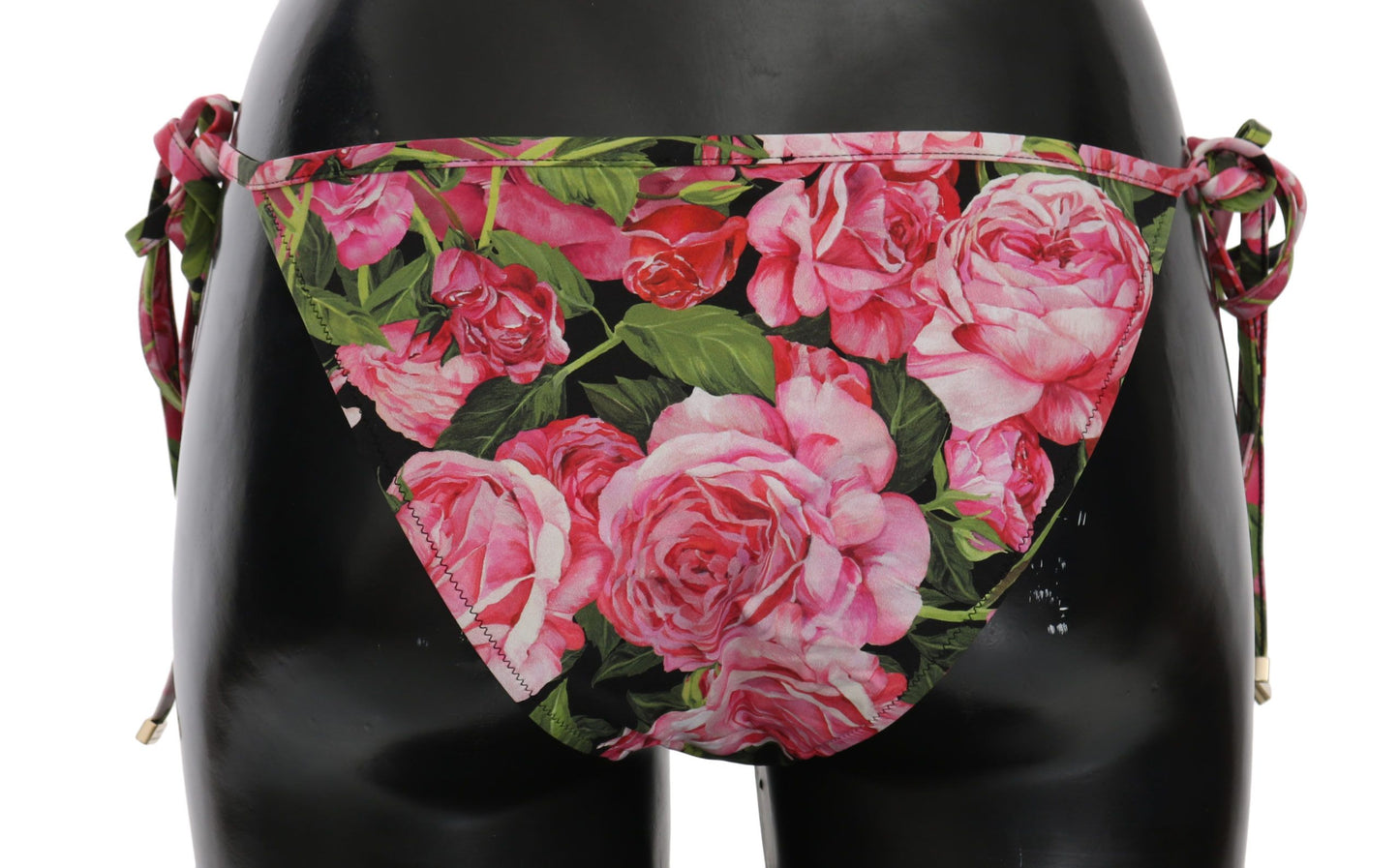 Dolce & Gabbana Elegant Rose Pattern Bikini Bottom - The Home of Luxury