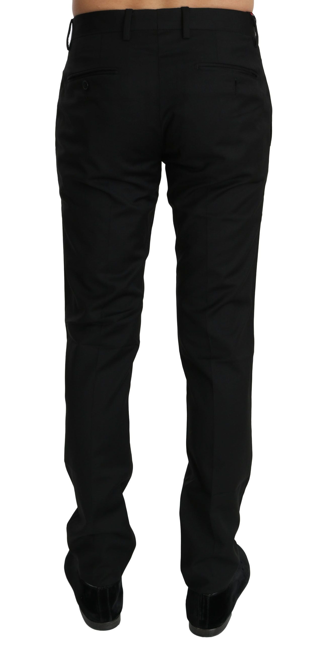 Dolce & Gabbana Elegant Black Wool Dress Pants - The Home of Luxury