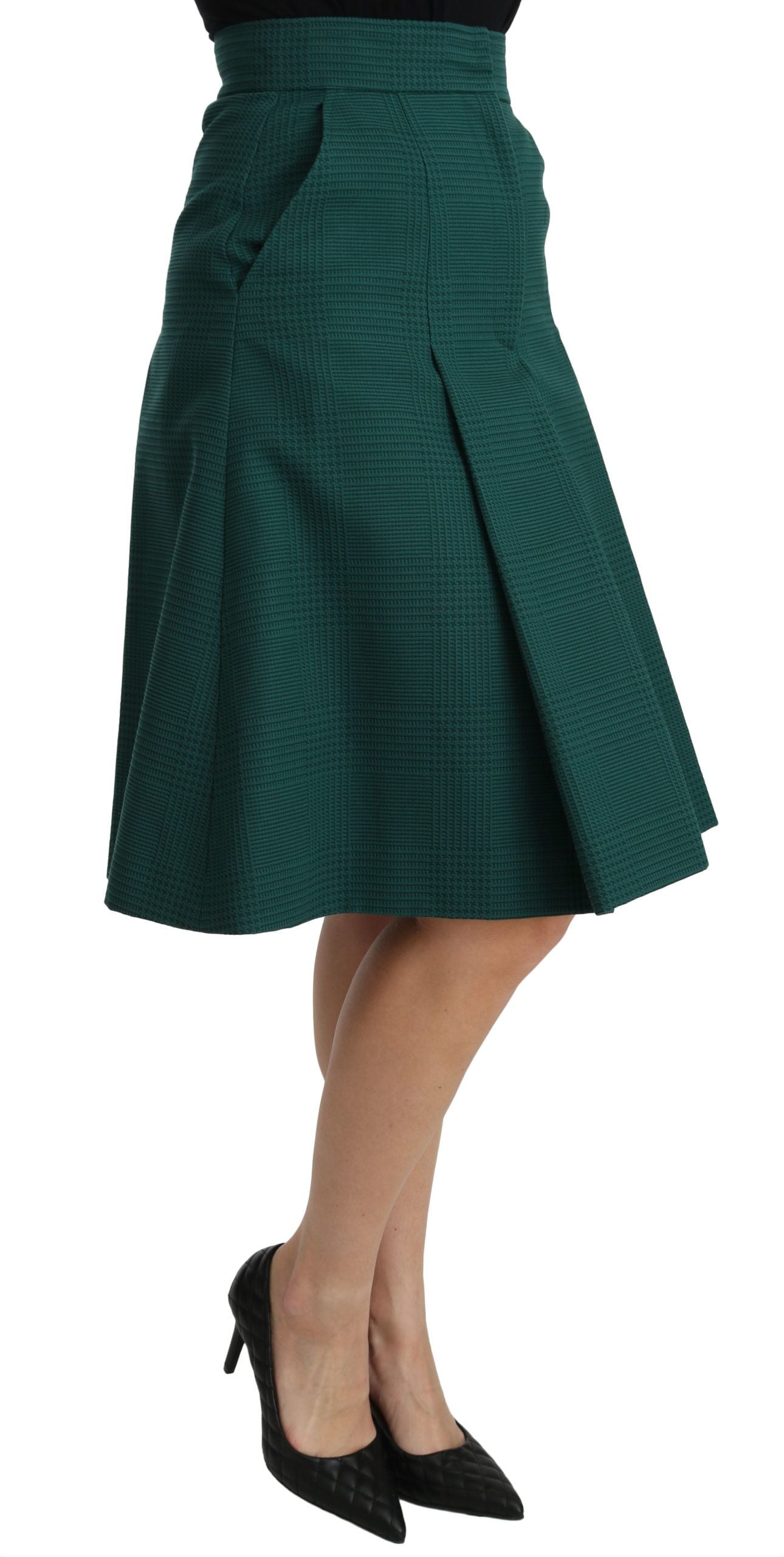 Dolce & Gabbana Elegant High Waist Knee Length Skirt - The Home of Luxury