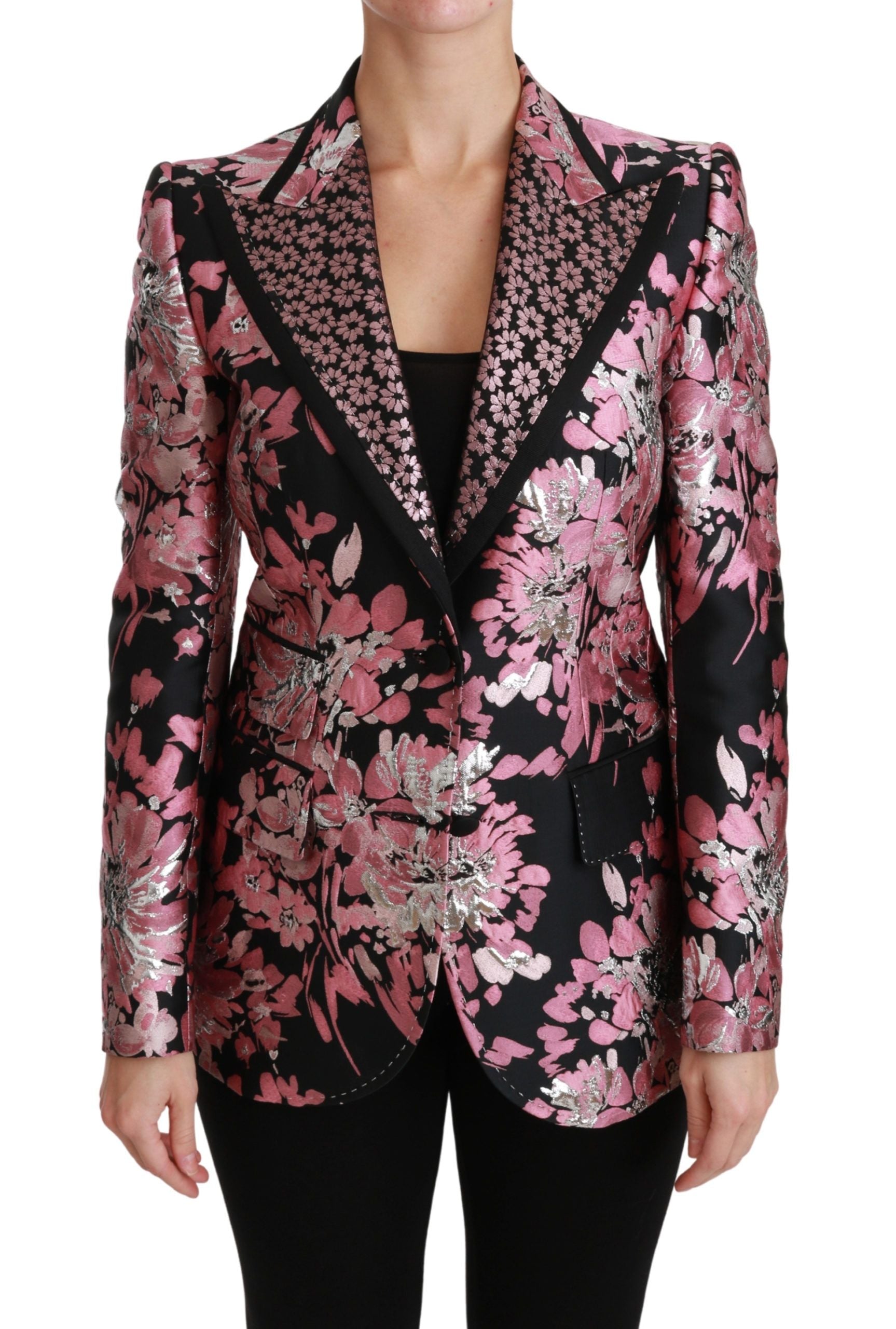 Dolce & Gabbana Elegant Floral Jacquard Blazer - The Home of Luxury