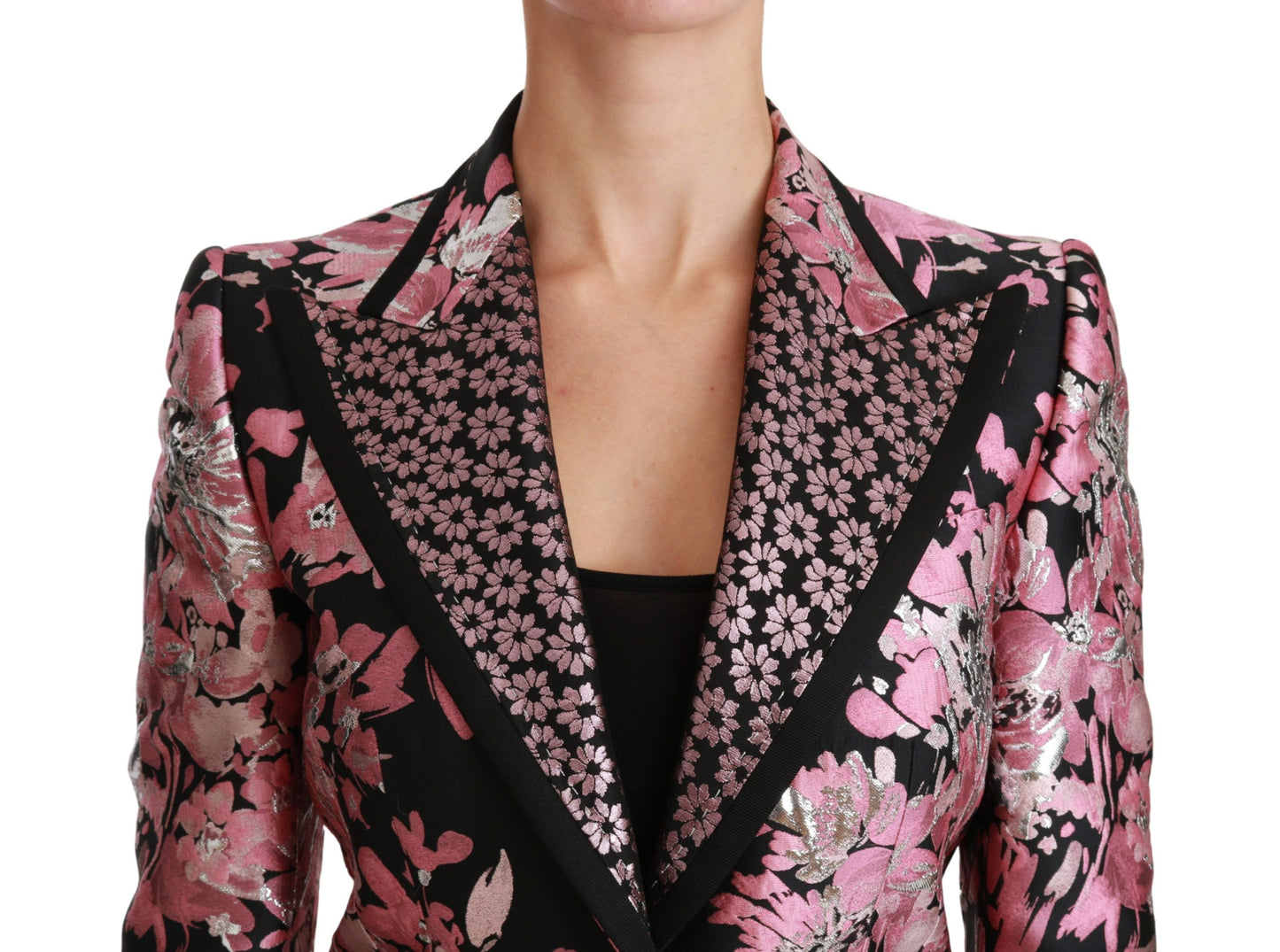 Dolce & Gabbana Elegant Floral Jacquard Blazer - The Home of Luxury