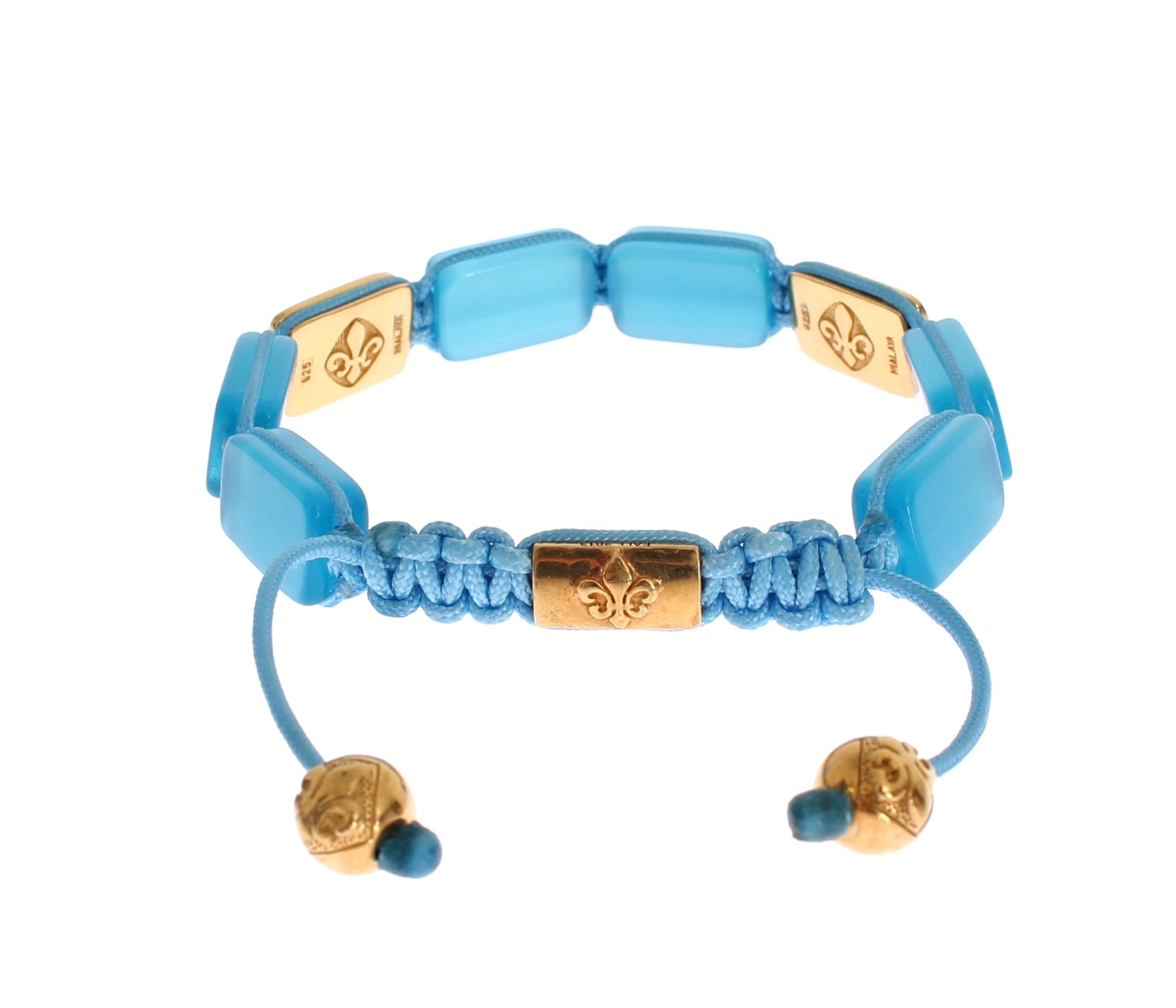 Nialaya Elegant Blue Opal & Diamond-Studded Bracelet - The Home of Luxury