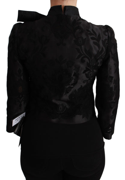 Dolce & Gabbana Exquisite Floral Jacquard Corset Blazer - The Home of Luxury