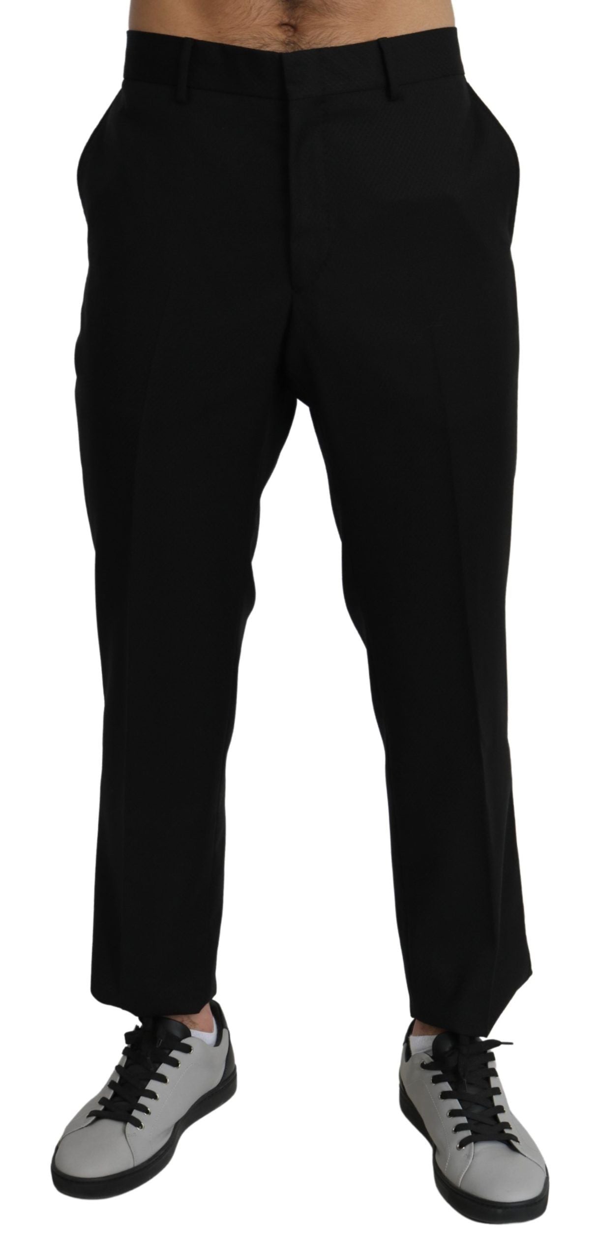 Dolce & Gabbana Elegant Slim Fit Formal Trousers - The Home of Luxury