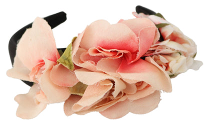 Dolce & Gabbana headband Pink Floral - The Home of Luxury