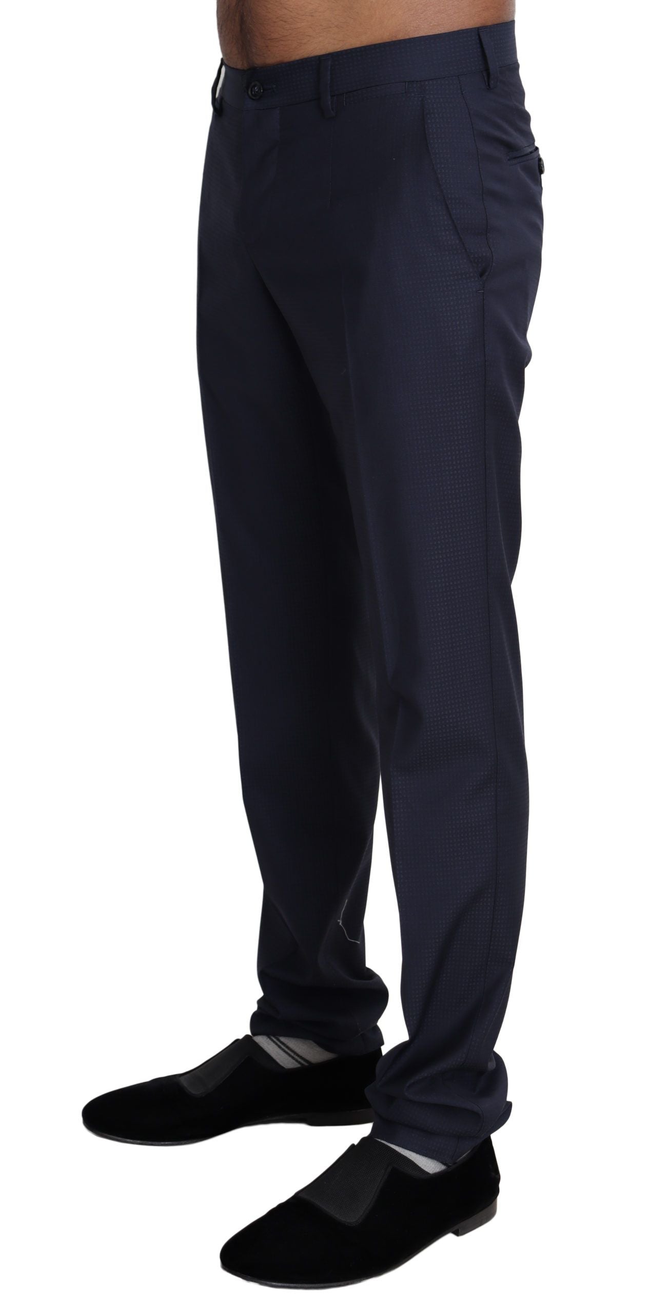 Dolce & Gabbana Elegant Slim Fit Wool Blend Dress Pants