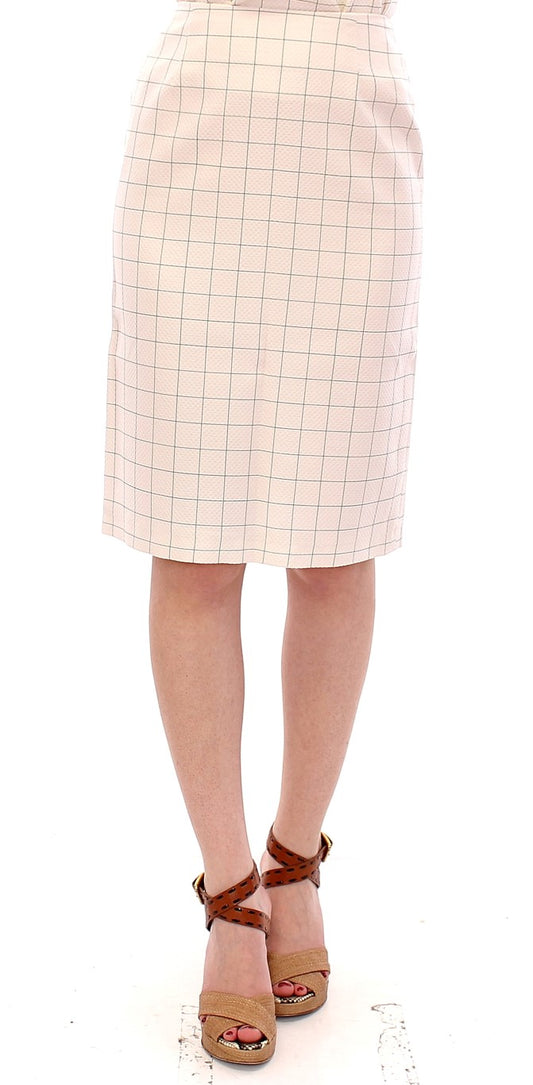 Andrea Incontri Elegant White Pencil Skirt - Chic and Sophisticated - The Home of Luxury