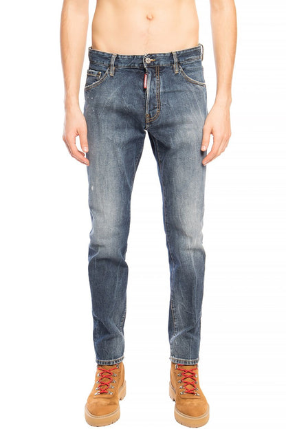 Dsquared² Navy Distressed 'Cool Guy Jean' Denim Pants - The Home of Luxury