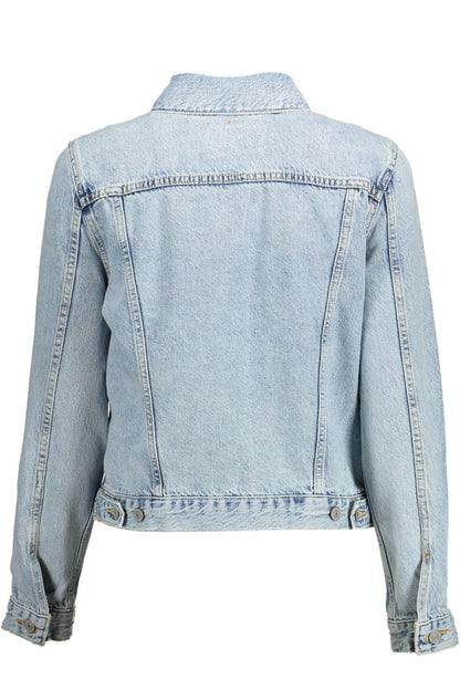 Levi's Light Blue Cotton Women Jacket Denim