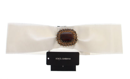 Dolce & Gabbana Embellished Snap Button Waist Belt - The Home of Luxury