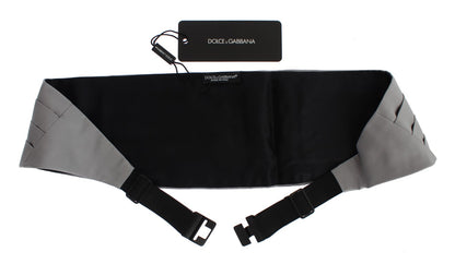 Dolce & Gabbana Elegant Silk Gray Cummerbund - The Home of Luxury