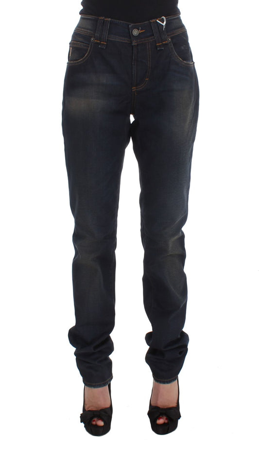 John Galliano Chic Boyfriend Fit Blue Jeans - The Home of Luxury