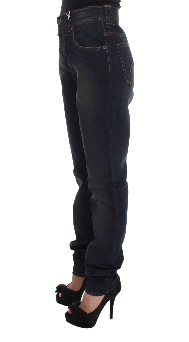 John Galliano Chic Boyfriend Fit Blue Jeans - The Home of Luxury