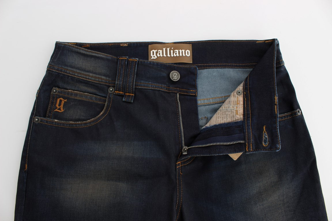 John Galliano Chic Boyfriend Fit Blue Jeans - The Home of Luxury