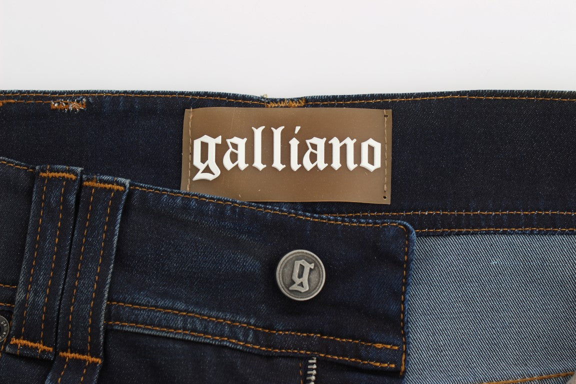 John Galliano Chic Boyfriend Fit Blue Jeans - The Home of Luxury