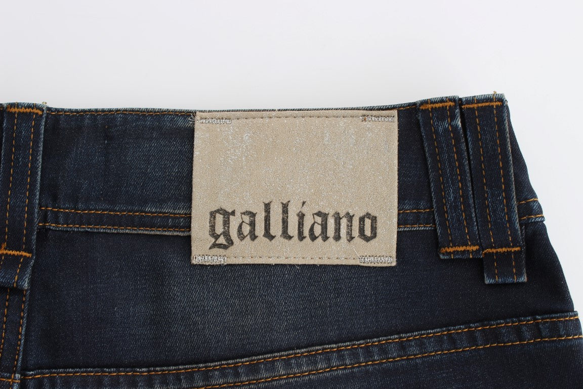 John Galliano Chic Boyfriend Fit Blue Jeans - The Home of Luxury