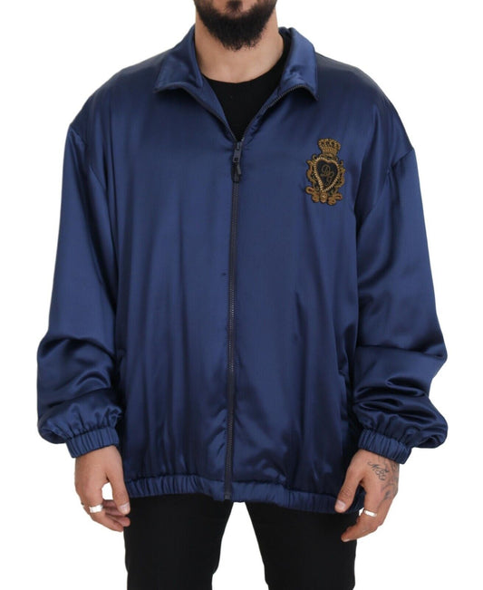 Dolce & Gabbana Blue Bomber Jacket