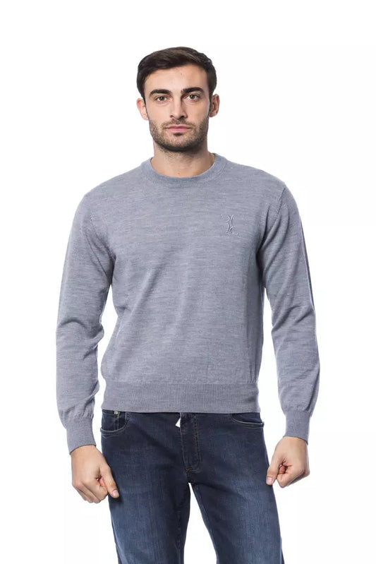 Billionaire Italian Couture Gray Merino Men Sweater - The Home of Luxury