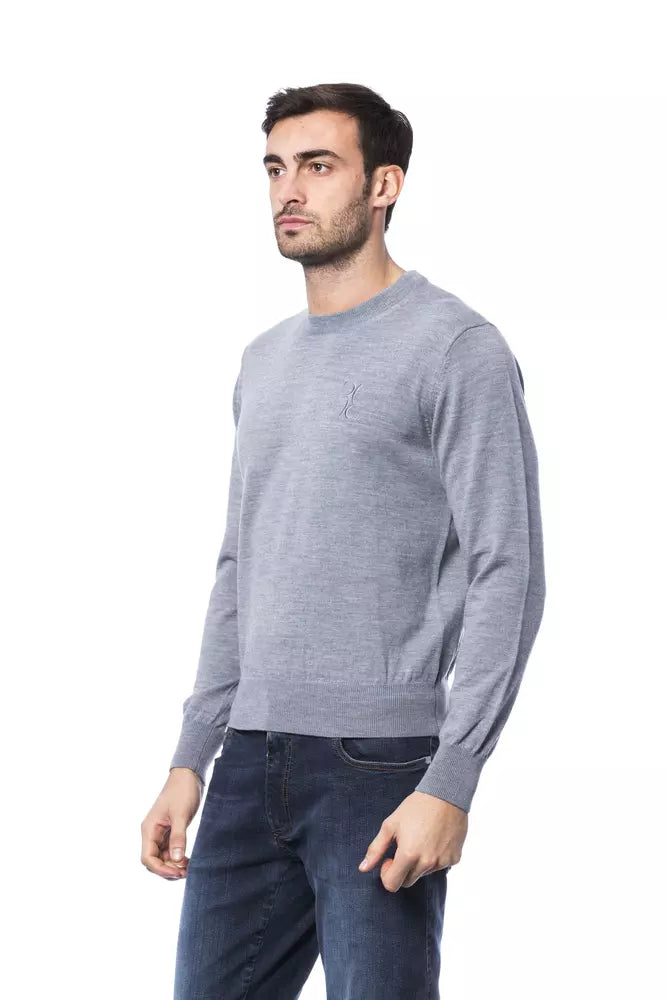 Billionaire Italian Couture Gray Merino Men Sweater - The Home of Luxury