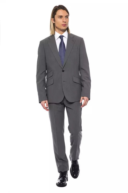 Billionaire Italian Couture Gray Wool Mens Suit - The Home of Luxury