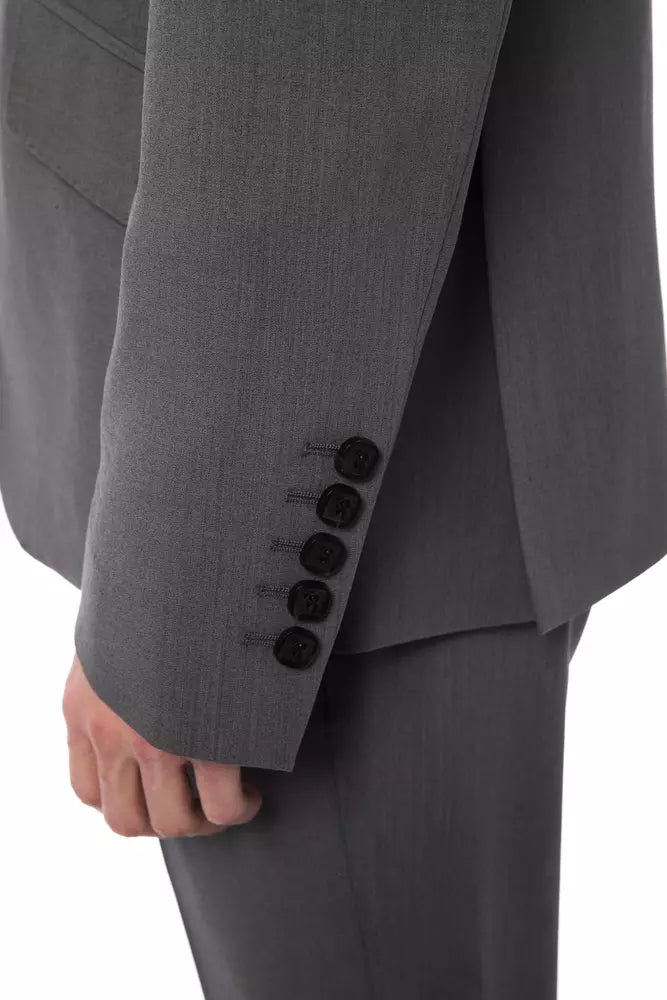 Billionaire Italian Couture Gray Wool Mens Suit - The Home of Luxury