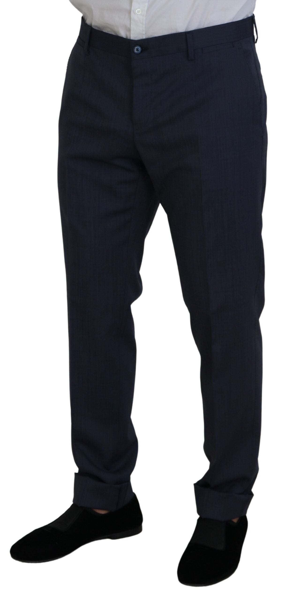 Dolce & Gabbana Elegant Blue Martini Men's Slim Fit Suit