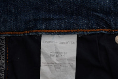 Frankie Morello Svelte Italian Denim - Slim Fit Blue Jeans - The Home of Luxury