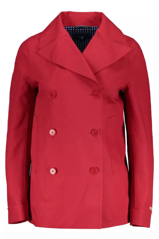 Gant Red Cotton Women Jacket