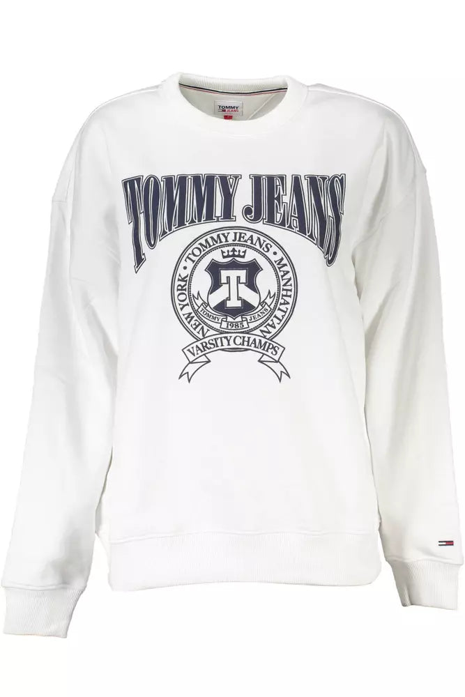 Tommy Hilfiger White Cotton Women Sweater