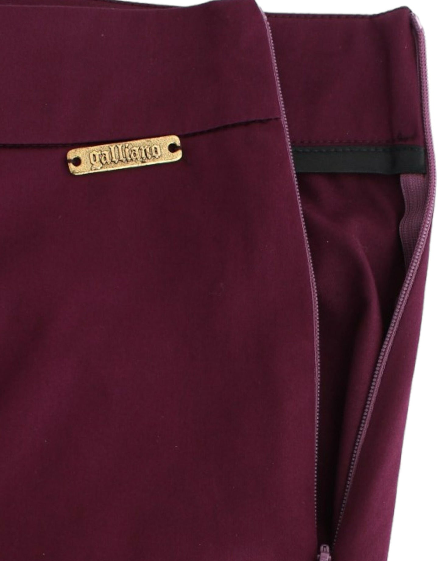 John Galliano Elegant Purple Slim Pants - The Home of Luxury