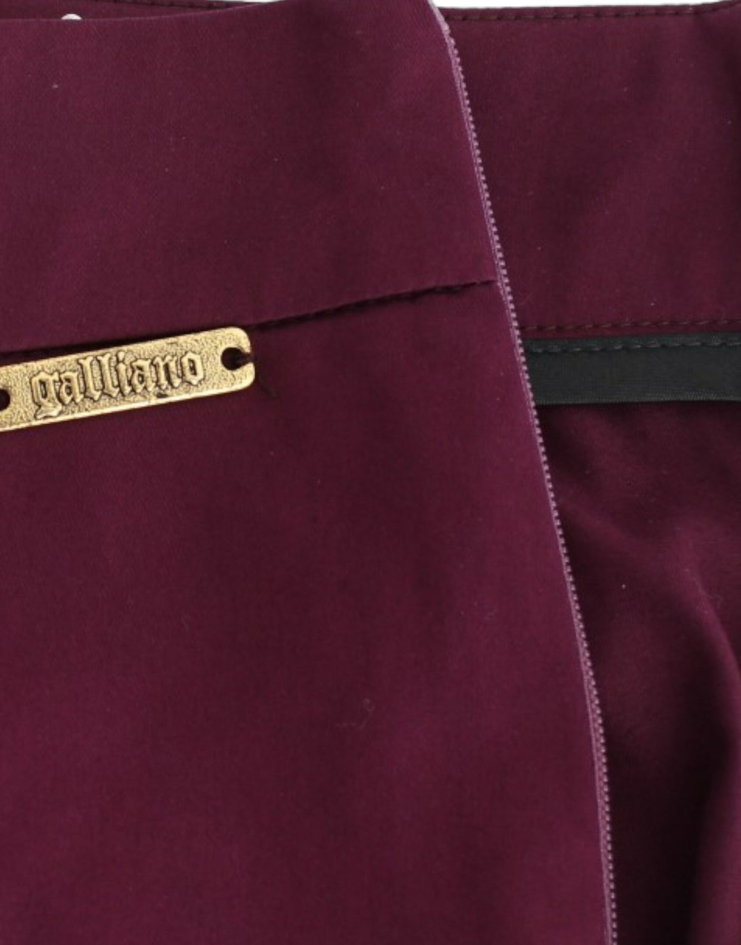 John Galliano Elegant Purple Slim Pants - The Home of Luxury