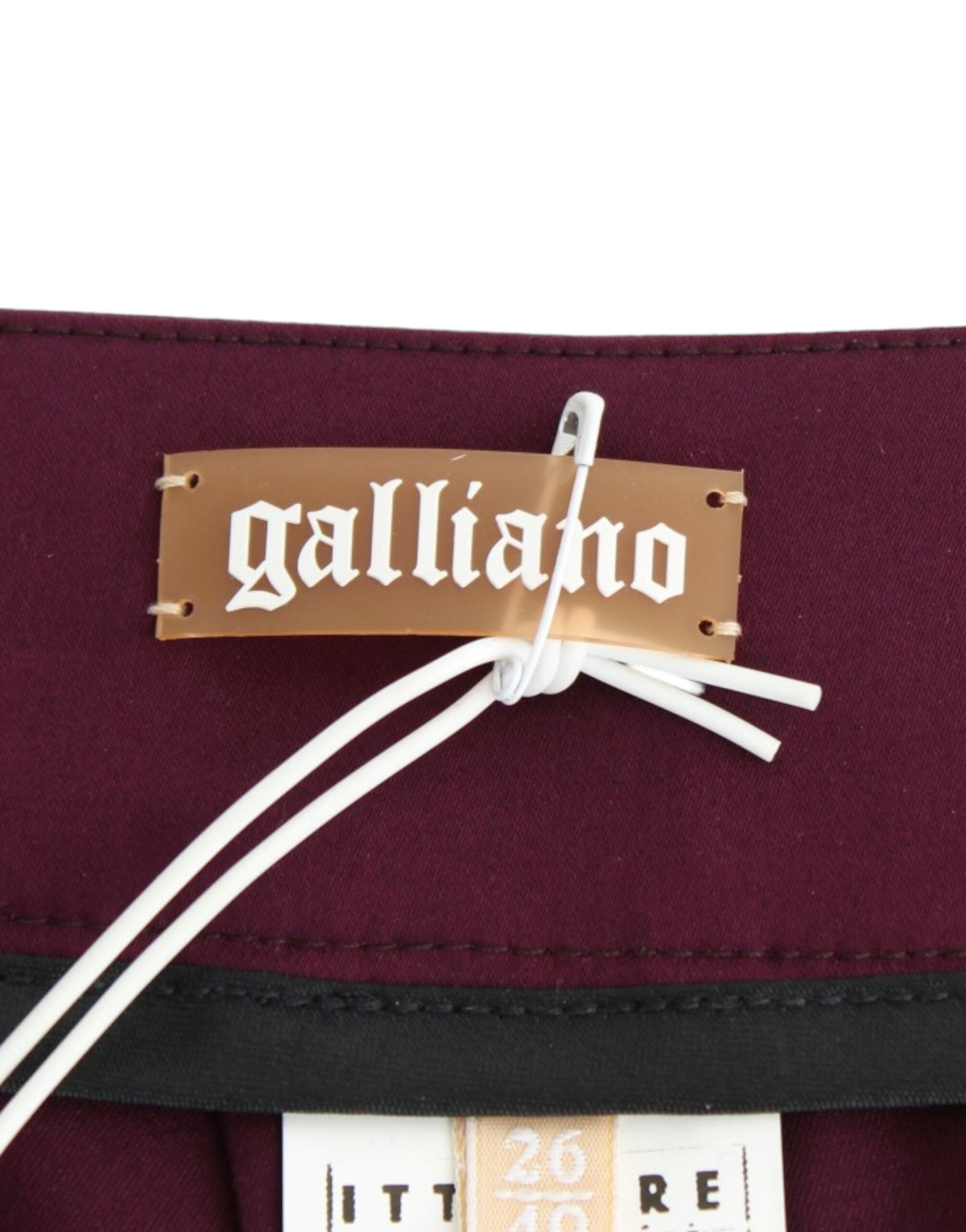 John Galliano Elegant Purple Slim Pants - The Home of Luxury