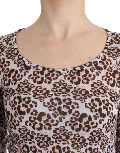 Cavalli Elegant Floral Lace Longsleeve Top - The Home of Luxury