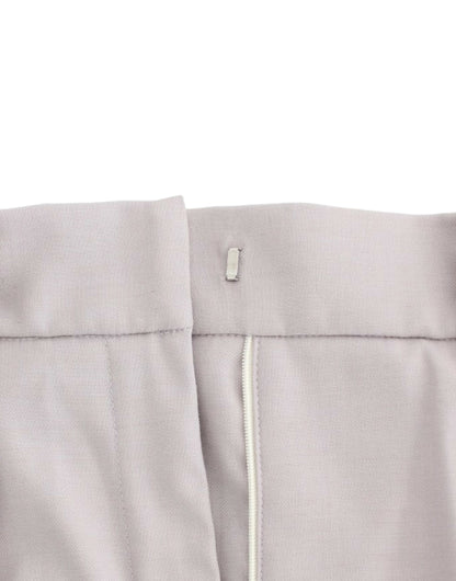 Cavalli Sophisticated High Waisted Gray Pants - The Home of Luxury