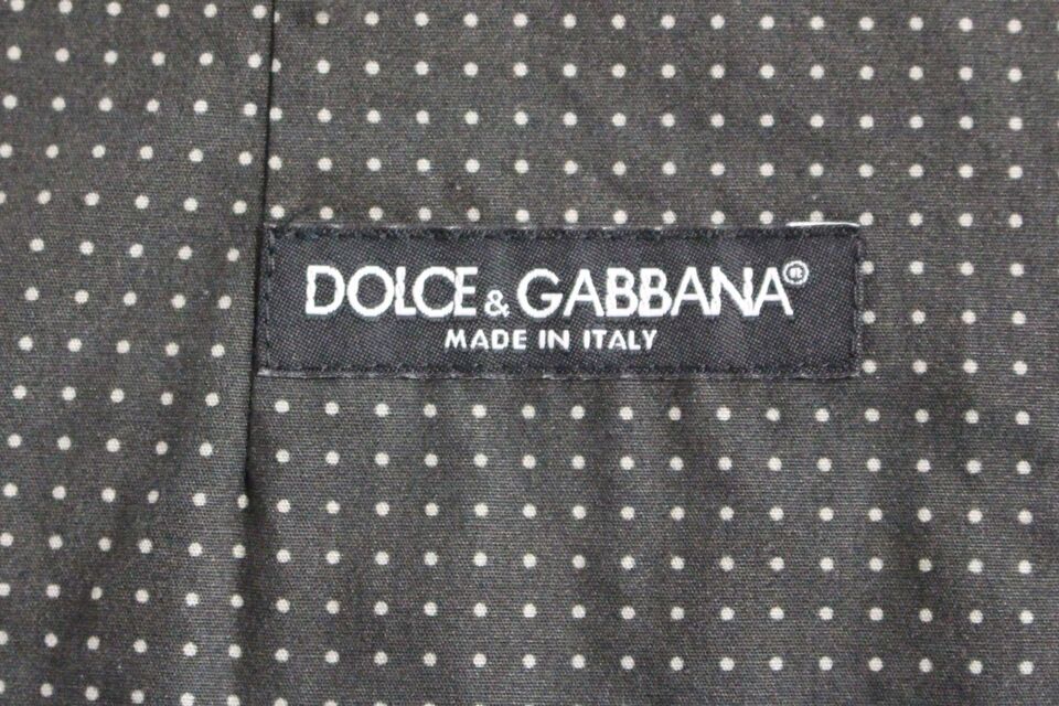 Dolce & Gabbana Elegant Gray Cotton Dress Vest - The Home of Luxury