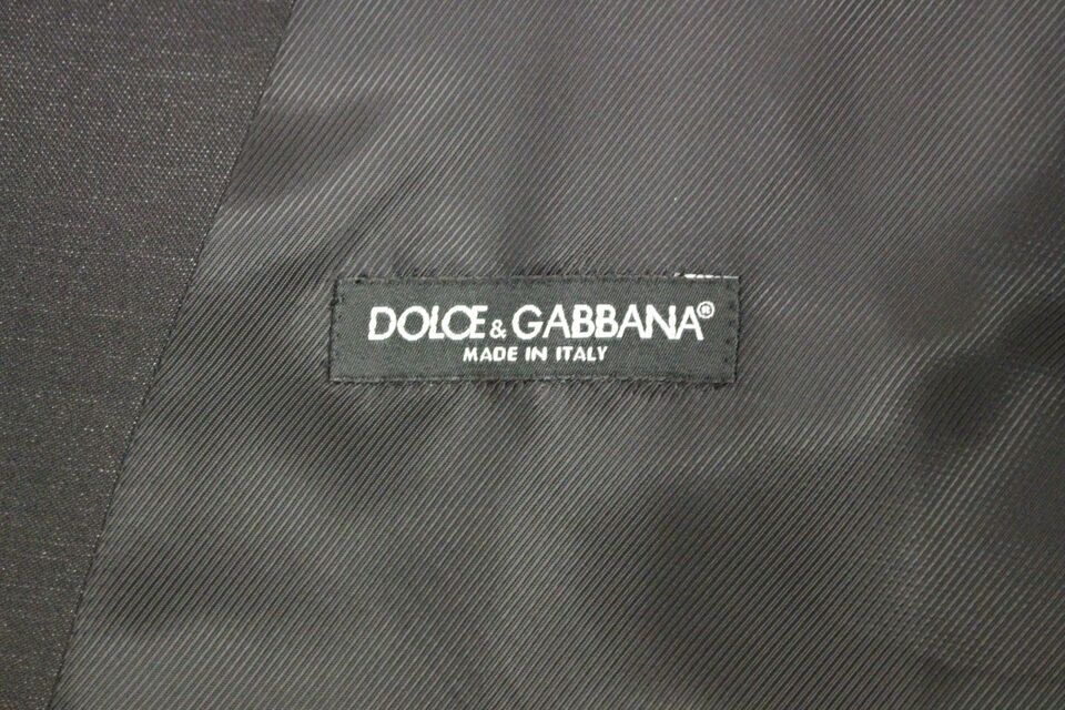 Dolce & Gabbana Elegant Gray Wool Blend Dress Vest - The Home of Luxury