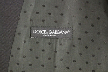 Dolce & Gabbana Elegant Black Wool Formal Dress Vest - The Home of Luxury