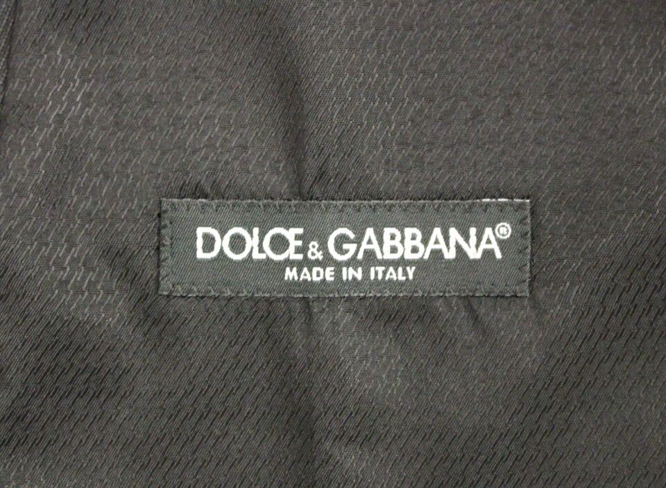 Dolce & Gabbana Elegant Gray Wool Dress Vest - The Home of Luxury