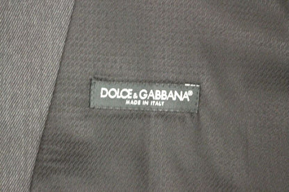 Dolce & Gabbana Elegant Gray Wool Formal Vest - The Home of Luxury