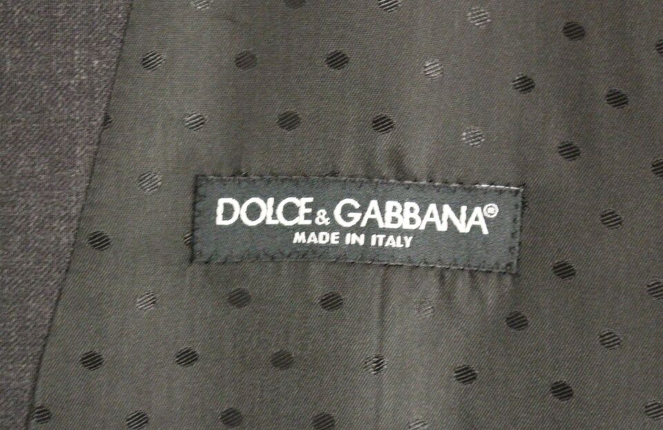 Dolce & Gabbana Elegant Gray Wool Formal Dress Vest - The Home of Luxury