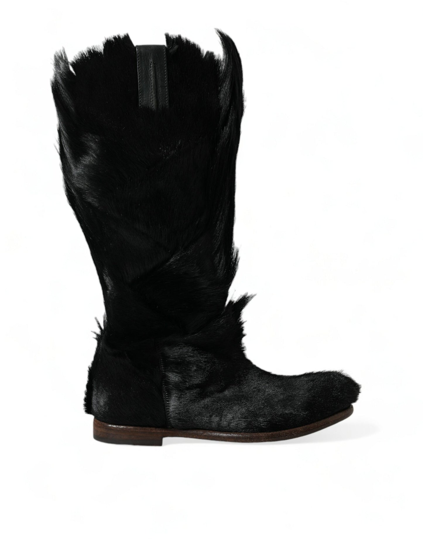 Dolce & Gabbana Opulent Gazelle Fur Mid Calf Boots