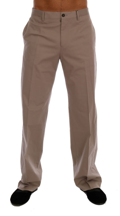 Dolce & Gabbana Chic Beige Chinos Casual Pants - The Home of Luxury