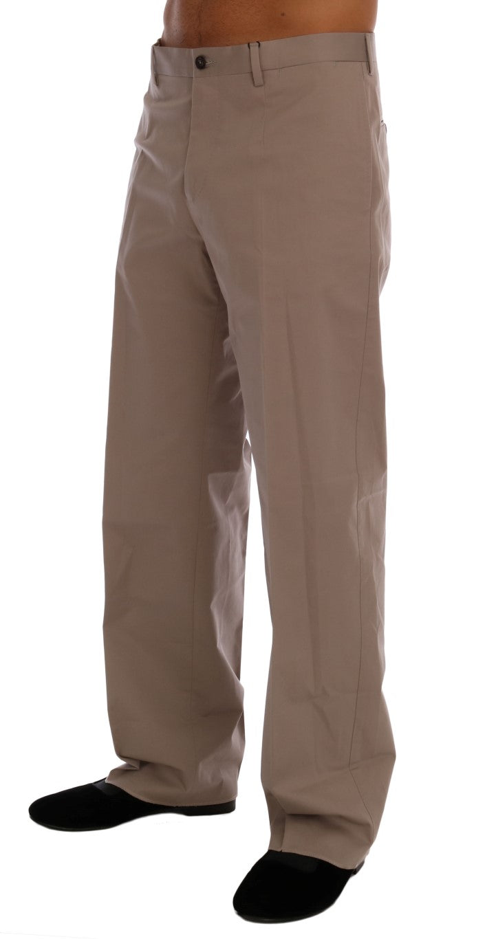 Dolce & Gabbana Chic Beige Chinos Casual Pants - The Home of Luxury