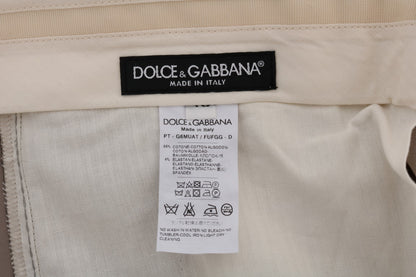 Dolce & Gabbana Chic Beige Chinos Casual Pants - The Home of Luxury