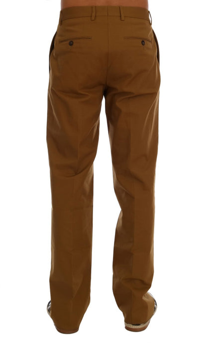 Dolce & Gabbana Elegant Brown Formal Trousers for Men - The Home of Luxury